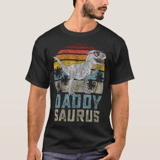 T-shirt Daddysaurus T Rex Dinosaure Papa Saurus Famille