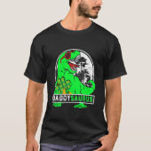 T-shirt Daddysaurus Trex Dinosaur Daddy Saurus St Patricks (Devant)