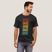 T-shirt Dade County Missouri Rainbow Text Design (Devant entier)