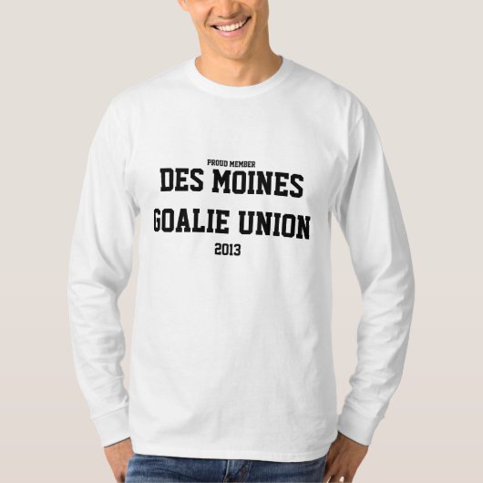 T-SHIRT D'ADHÉSION DES SYNDICATS DE GARDIEN DE BUT (Devant)
