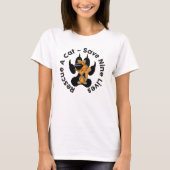 T-shirt d'adoption de Secourt de chat (Devant)