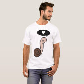 T-shirt d'Adorability d'escargot (Devant entier)