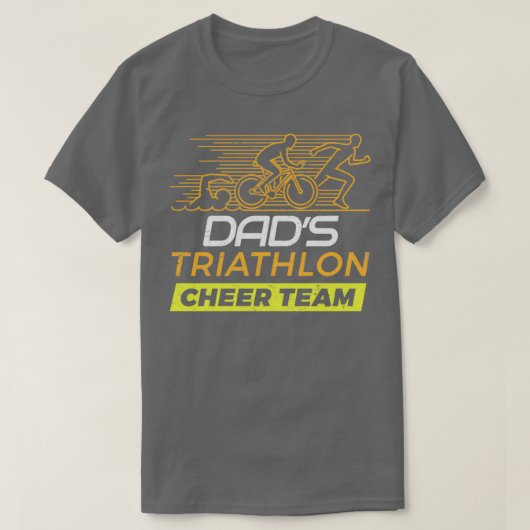 T-shirt Dads Triathlon Supporters Famille (Design devant)