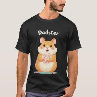 T-shirt Dadster - Fête des Pères Hamster Tee for TinyFur