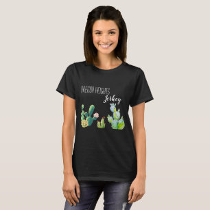 T-shirt d'affaires personnalisé Bohemian Cactus Su