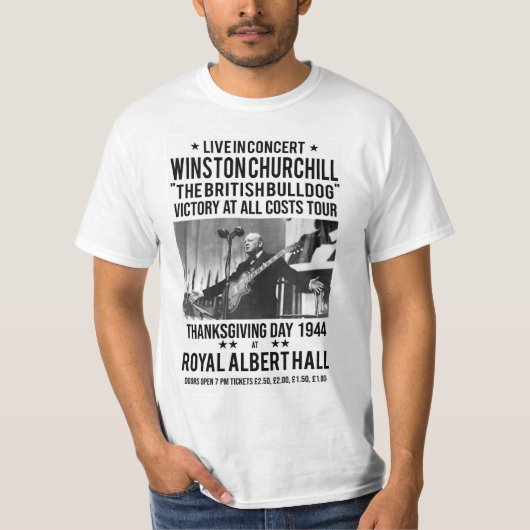 T-shirt d'affiche de yole de WINSTON CHURCHILL (Devant)