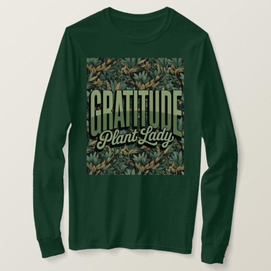 T-shirt d'affirmation de la Plante de gratitude (Design devant)