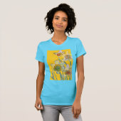 T-shirt Daffodil Aquarelle Fleurs de peinture florale T-Sh (Devant entier)