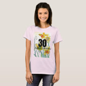 T-shirt Daffodique Fleur Aquarelle Anniversaire Trente Ann (Devant entier)