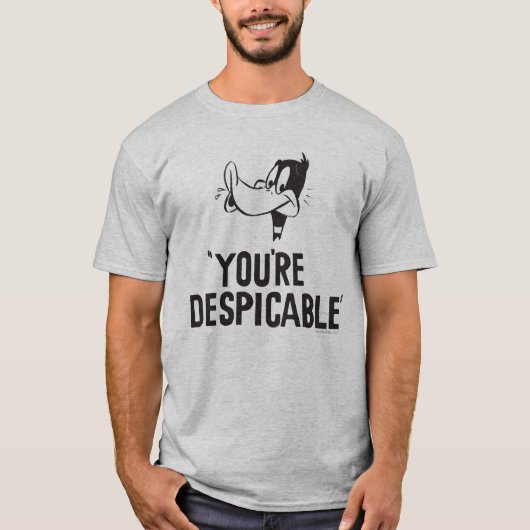 T-shirt DAFFY DUCK classique™ "Vous êtes méprisable" (Devant)