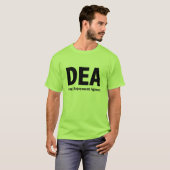 T-shirt d'agence de plaisir de drogue de DEA (Devant entier)