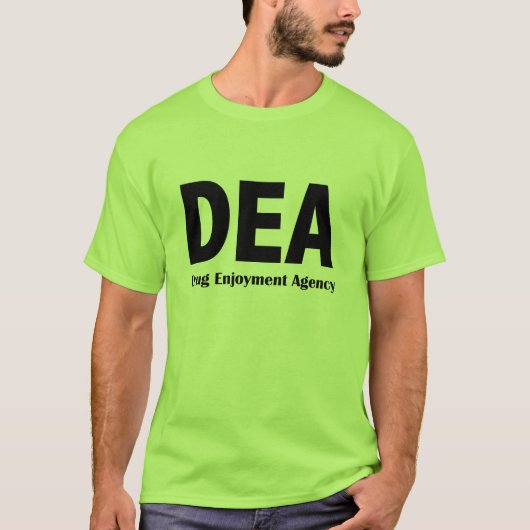 T-shirt d'agence de plaisir de drogue de DEA (Devant)