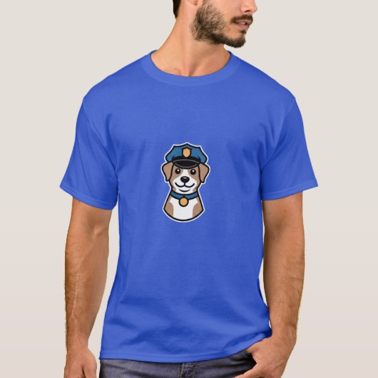 T-Shirt d'agent de police (Devant)