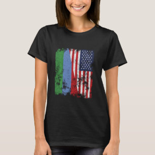 T-shirt Daghestan USA Distressed Drapeau - demi-américain