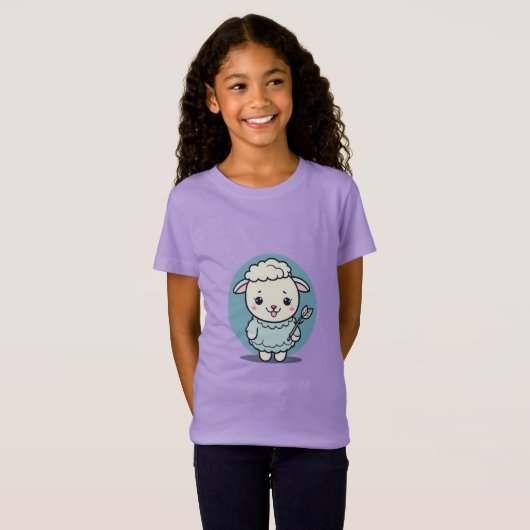 T-shirt d'agneau mignon (Devant entier)