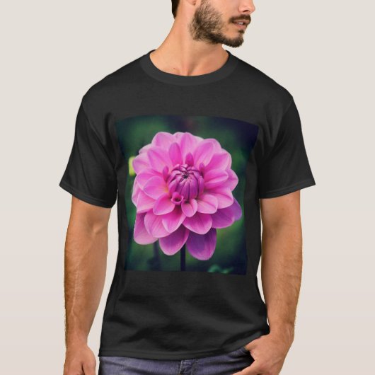 T-shirt Dahlia rose (Devant)