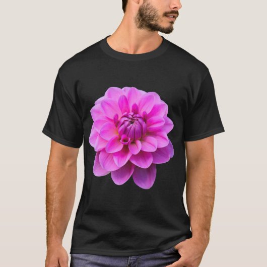 T-shirt Dahlia rose (isolé) (Devant)