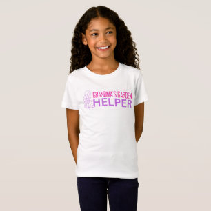 T-Shirt d'aide de jardin de grand-mère pour filles