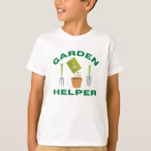T-Shirt d'aide de jardin pour enfants (Devant)