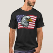 T-shirt d'aigle à chauve patriote (Devant)