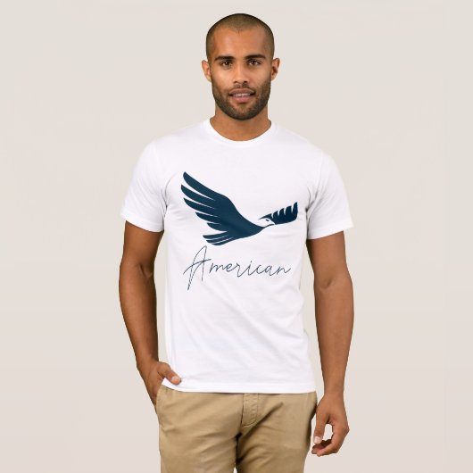 T-shirt 🦅 d'aigle américain (Devant entier)