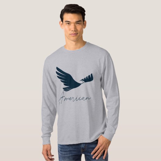 T-shirt 🦅 d'aigle américain (Devant entier)