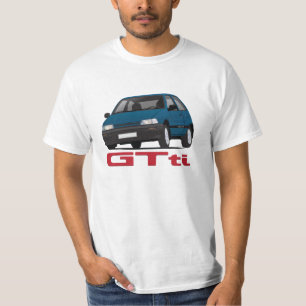T-shirt Daihatsu Charade GTti Turbo, bleu avec badge - do-