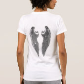 T-shirt d'ailes de dames (Dos)