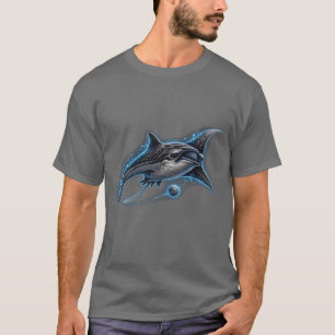 T-shirt DAILLES DE L'ESPACE Dauphin Cosmique – Galaxie en 