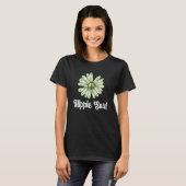 T-shirt Daisy 60s les années 70 Hippies Fleurs de la Paix  (Devant entier)