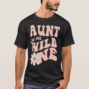 T-shirt Daisy Anniversaire Tante Wild One Boho 1er Anniver