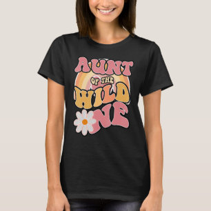 T-shirt Daisy Anniversaire Tante Wild One Boho 1er Anniver
