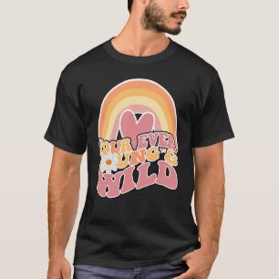 T-shirt Daisy Birthday Four Ever Young and Wild Boho 4th B