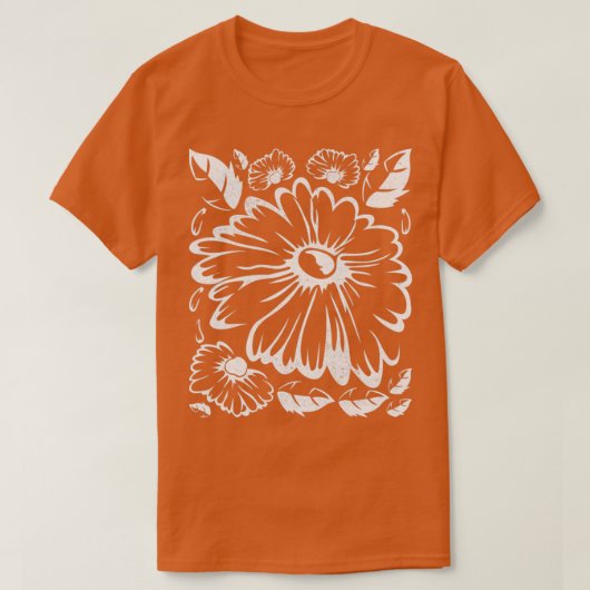 T-shirt Daisy Botanical Nature Gardener Floral Daisy Flo (Design devant)