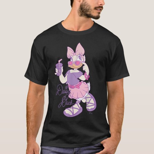 T-shirt Daisy Duck - En train de siroter (Devant)