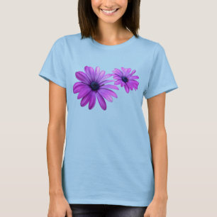 T-shirt Daisy pour femmes Chemise à Fleur pourpre