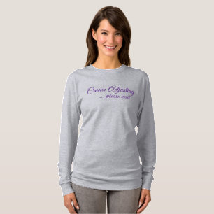 T-shirt d'ajustement de la Couronne pour les femme