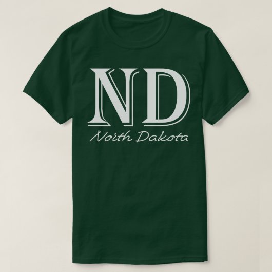 T-shirt Dakota du Nord (Design devant)