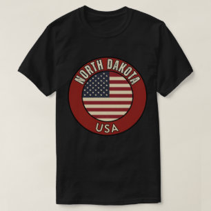 T-shirt Dakota du Nord États-Unis d'Amérique