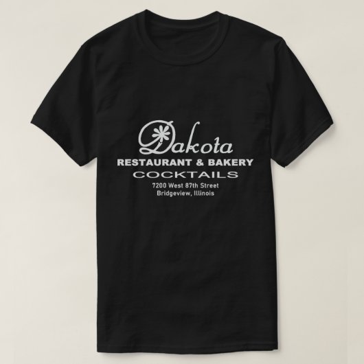 T-shirt Dakota Restaurant & Boulangerie, Bridgeview, IL (Design devant)