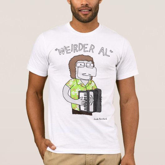 T-shirt "D'Al plus étrange" en chaux (Devant)