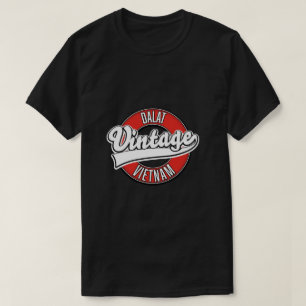 T-shirt Dalat vietnam retro logo café tasse