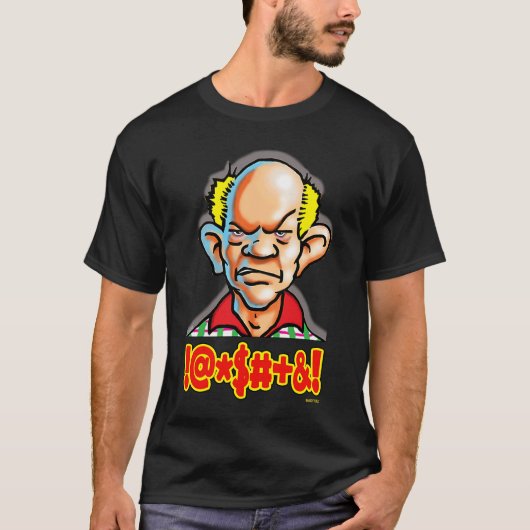 T-shirt Dale Le Papa Curmudgeon Cussing Graphisme (Devant)