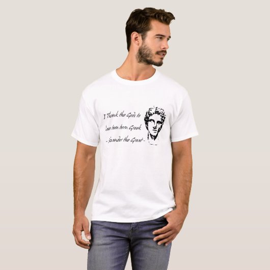 T-shirt d'Alexandre le Great (Devant entier)