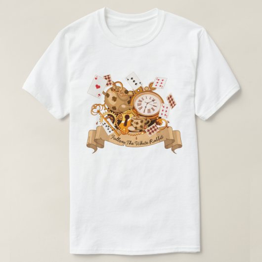 T-shirt d'Alice au pays des merveilles (Design devant)