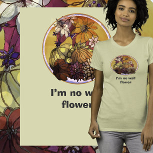 T-shirt d'alimentation à fleurs
