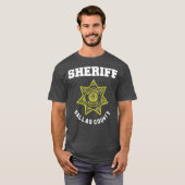 T-shirt Dallas Comté Texas Sheriff Sous-députés Police (Devant entier)