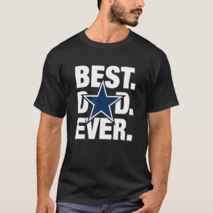 T-shirt Dallas Fan Meilleur papa Jamais Football Amour Pèr