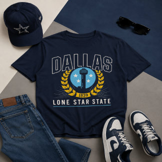T-shirt Dallas Lone Star State Vintage Graphic