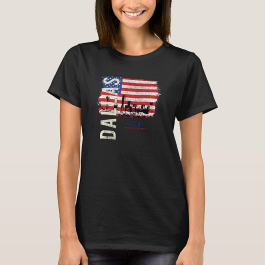 T-shirt Dallas Texas Amerika Usa (Devant)